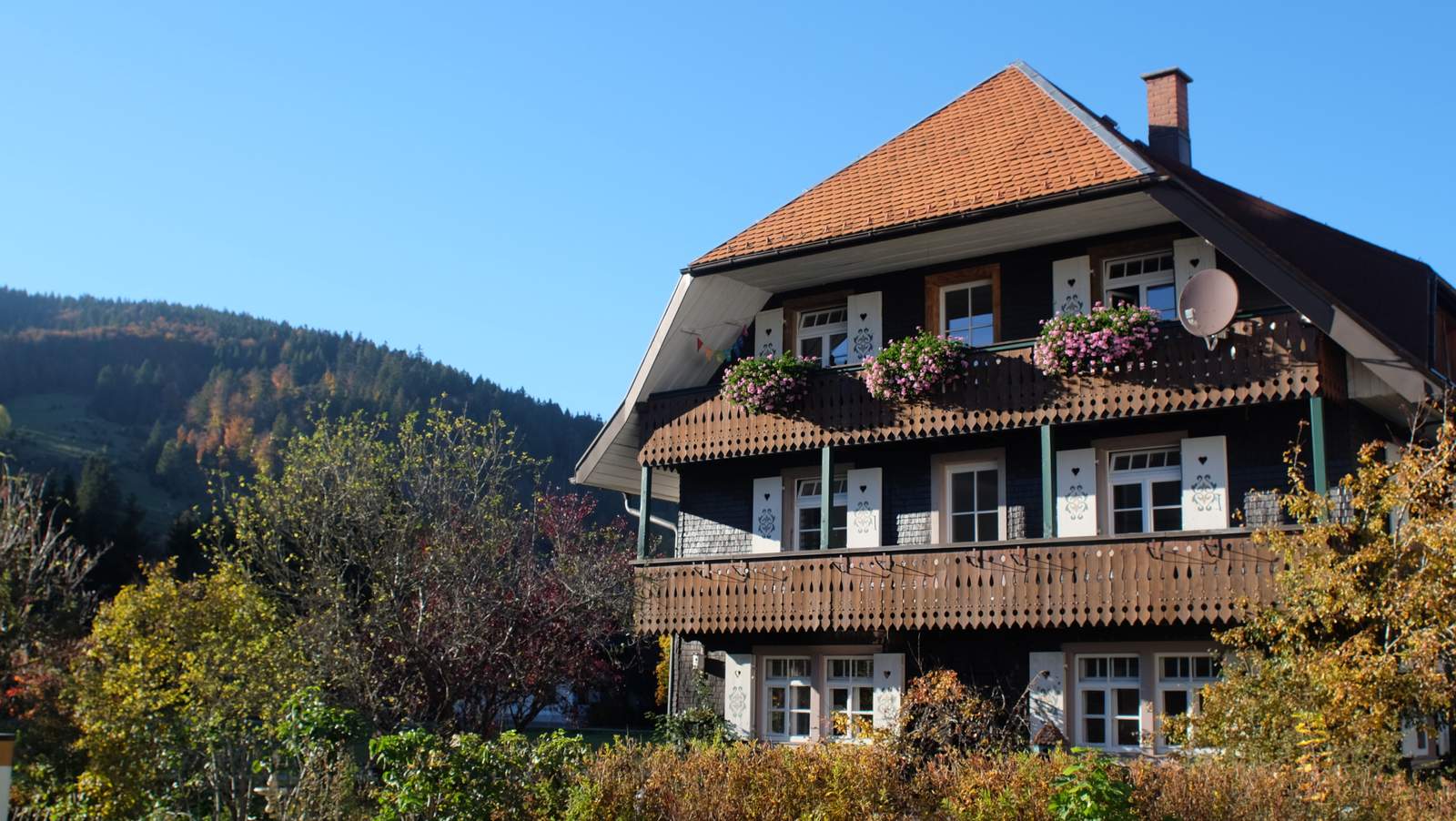 Schwarzwaldhaus urlaub im schwarzwald Rehbachhaus Frontseite
